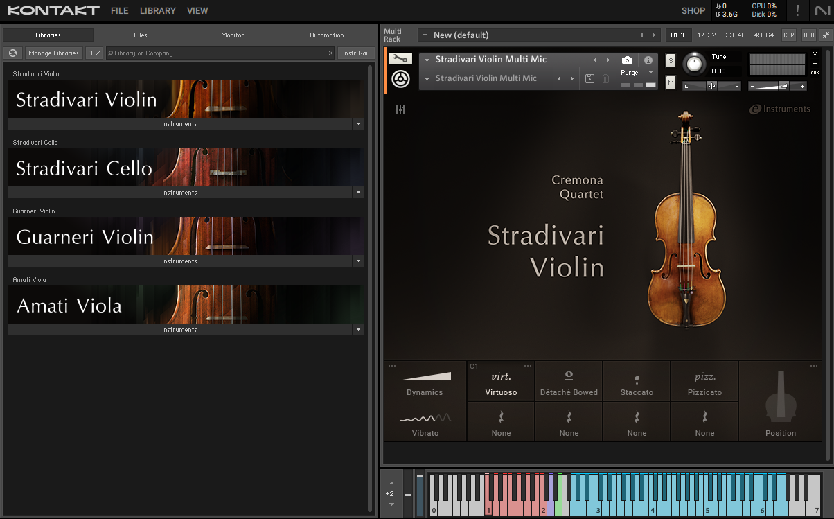 【95GB+克雷莫纳弦乐四重奏系列KONTAKT扩展】Native Instruments Cremona Quartet